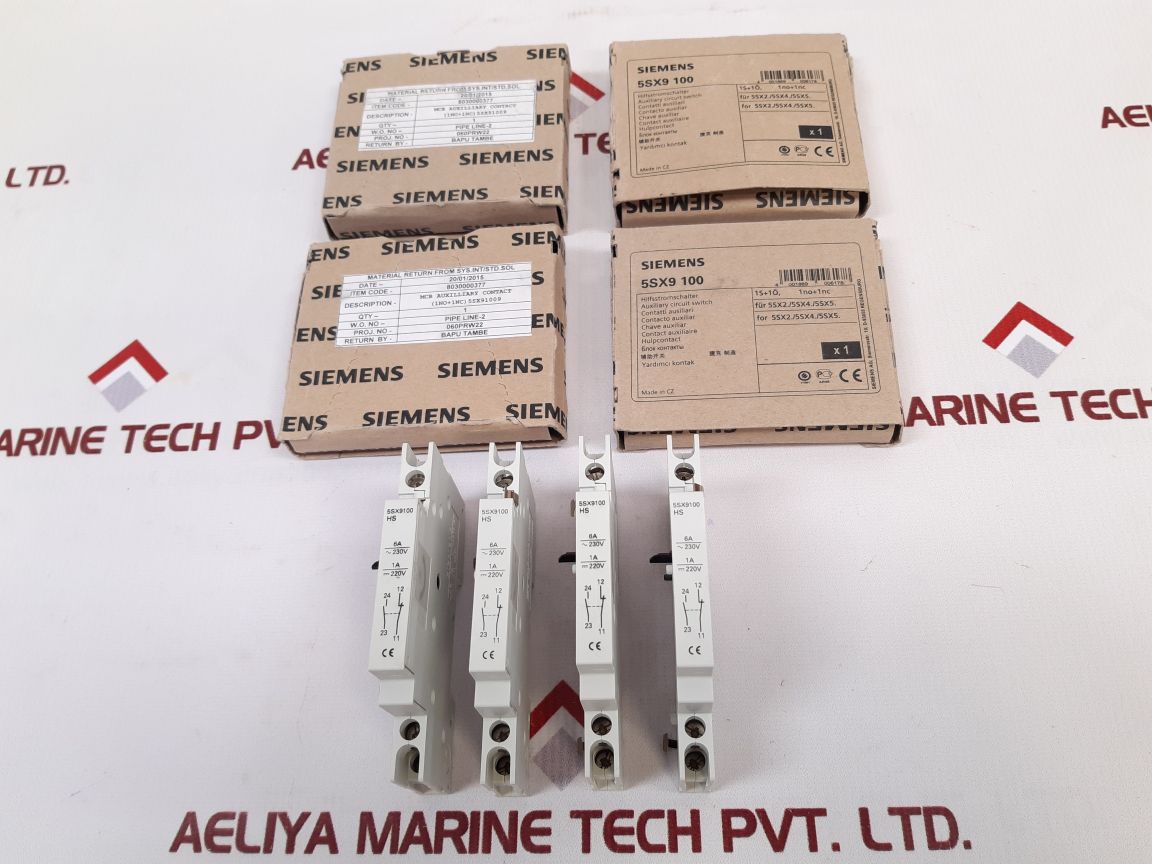 Siemens 5Sx9100 Hs Auxiliary Circuit Switch