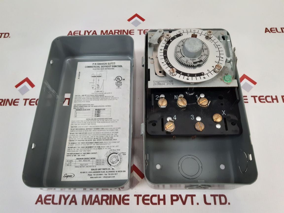 Supco S804520 Mechanical Defrost Timer