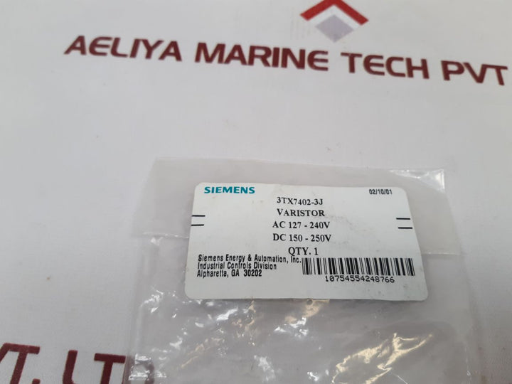 Siemens 3Tx7402-3J Surge Suppressor