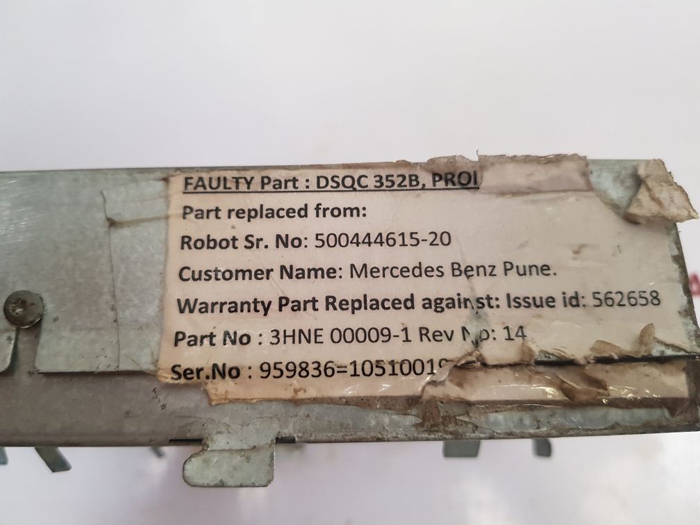 Abb Dsqc 352B Process Field Bus 3Hne 00009-1