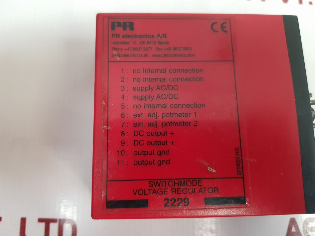 Pr Electronics 2229 Switchmode Voltage Regulator 2229A1 Used