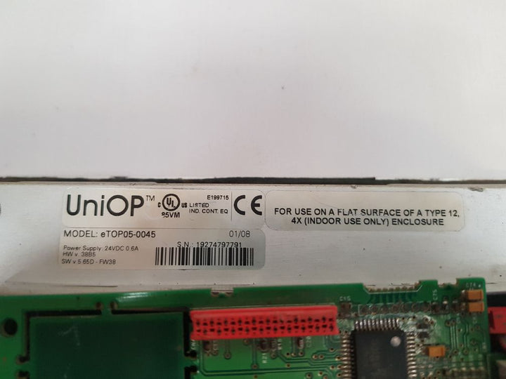 Uniop Etop05-0045 Touch Screen Panel