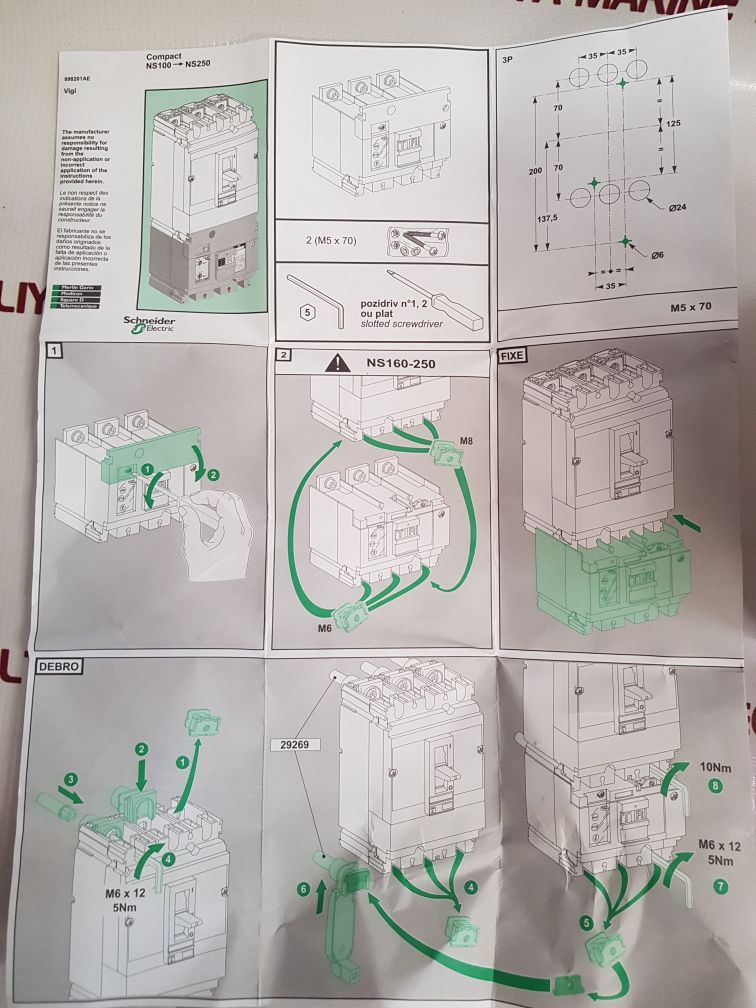 Merlin Gerin/Schneider Ns 100/160 200/440V-50/60Hz Module
