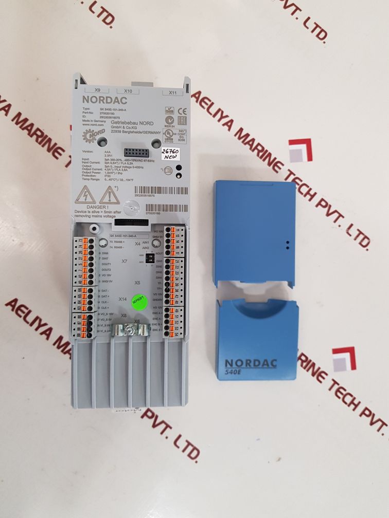 Nordac sk540e-151-340-a inverter drive 