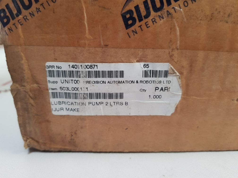Bijur Versa Iii Automation Lubrication Pump 28271-1
