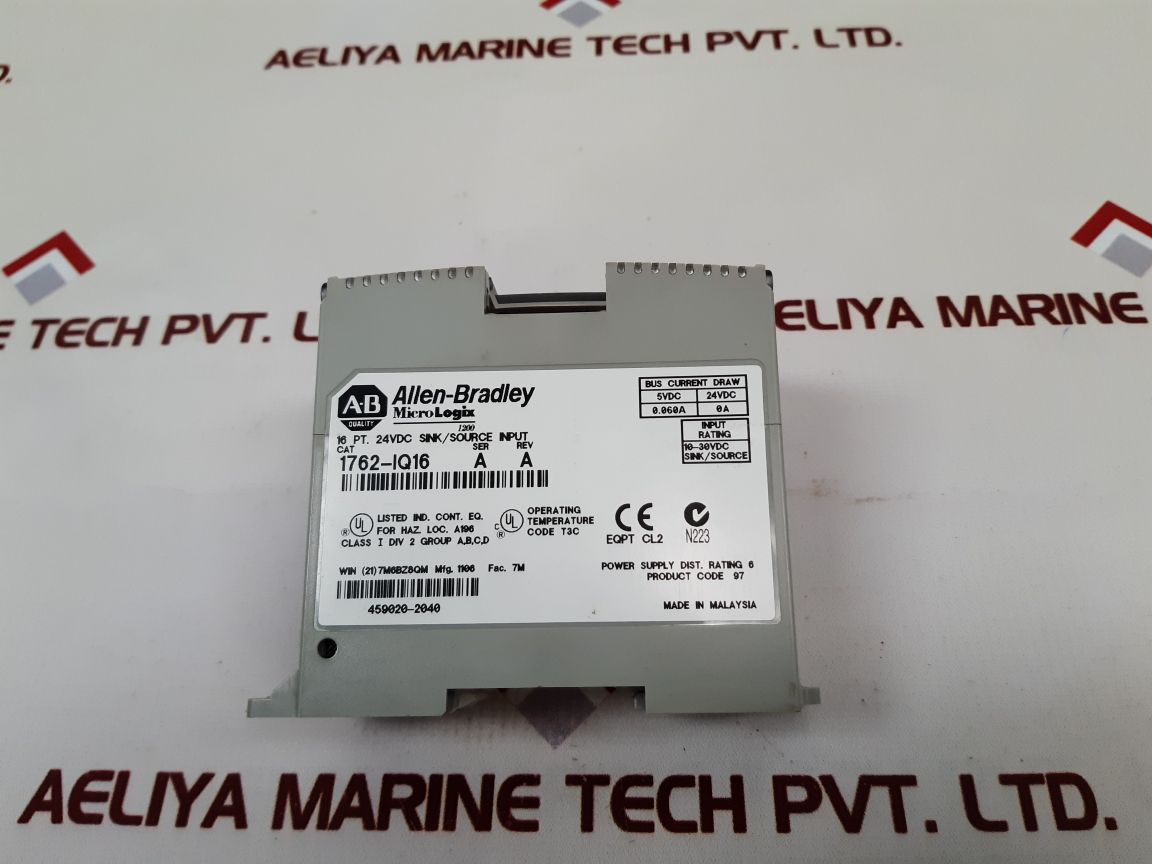 Allen-bradley 1762-iq16 Ser.A Input Module

