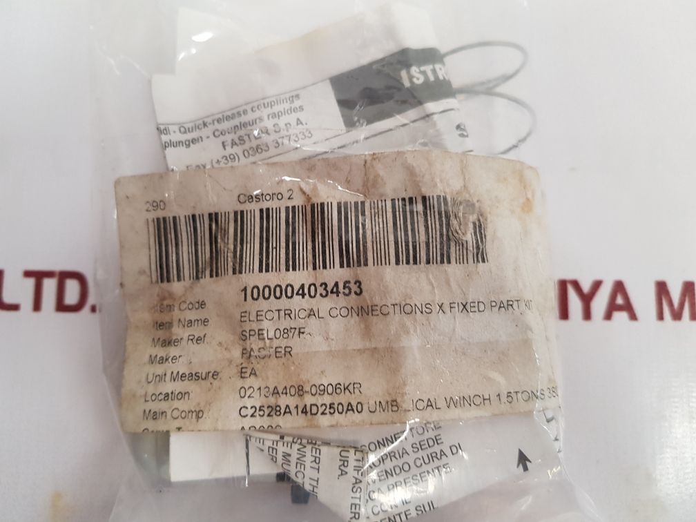 Faster Spel 08 Electrical Connections X Fixed Part Kit
