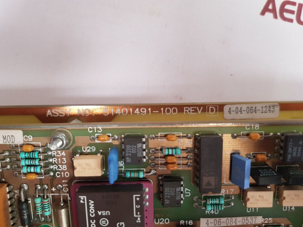 Honeywell 51401564 Rev.F Tc Mux/Filter 51401491-100 Rev.D
