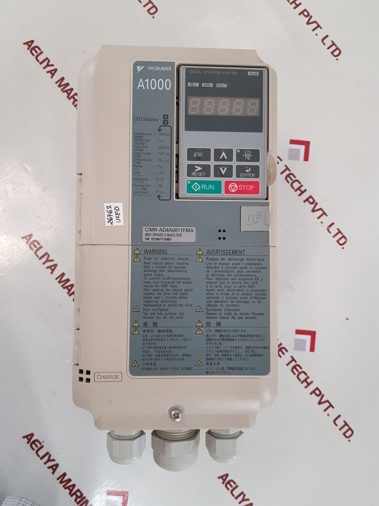 Yaskawa cimr-ad4a0011fma ac inverter drive