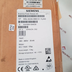 Siemens 6sl3224-0be31-1ua0 sinamics g120 power module