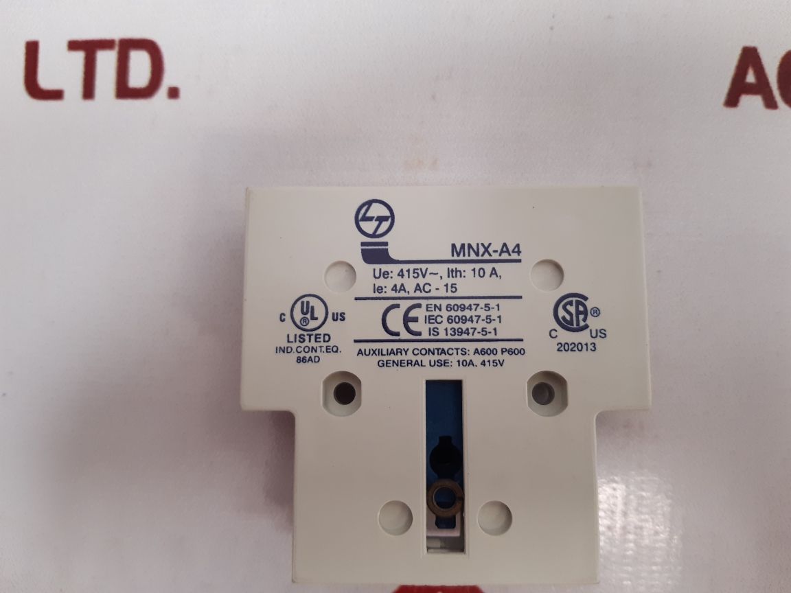 Set Of 2X L&T Mnx-a4 Auxiliary Contact Block