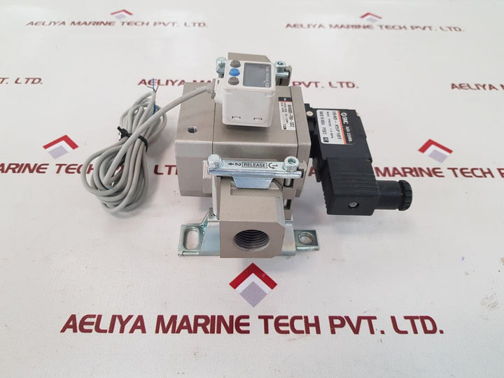 Smc av4000-f04-5dz soft-start valve with ise40a-01-v pressure switch