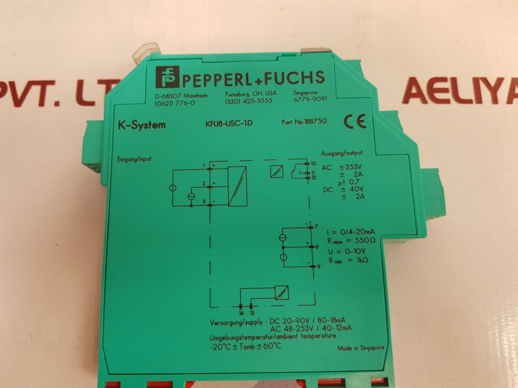 Pepperl+Fuchs Kfu8-usc-1.D Isolating Amplifier
