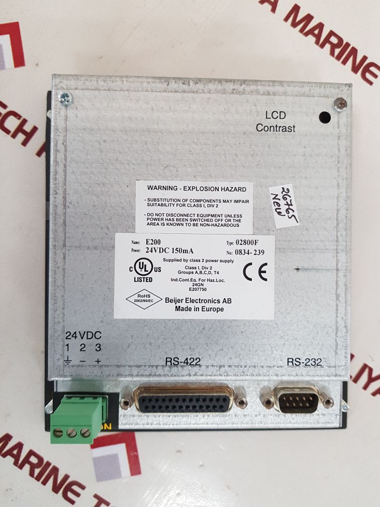 Beijer e200 hmi operator interface keyboard 02800f 