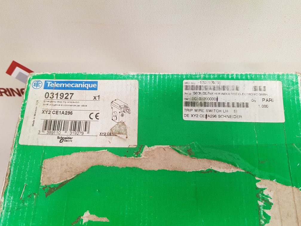 Telemecanique Xy2 Ce1A296 Emergency Stop Trip Wire Switch