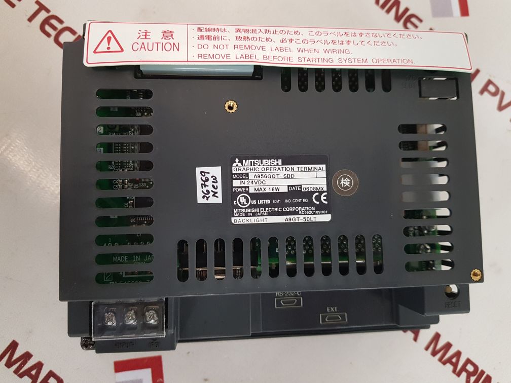 Mitsubishi a956got-sbd graphic operation terminal
