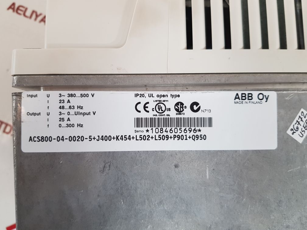 Abb acs800-04-0020-5+ j400+k454+l502+l509+p901+q950