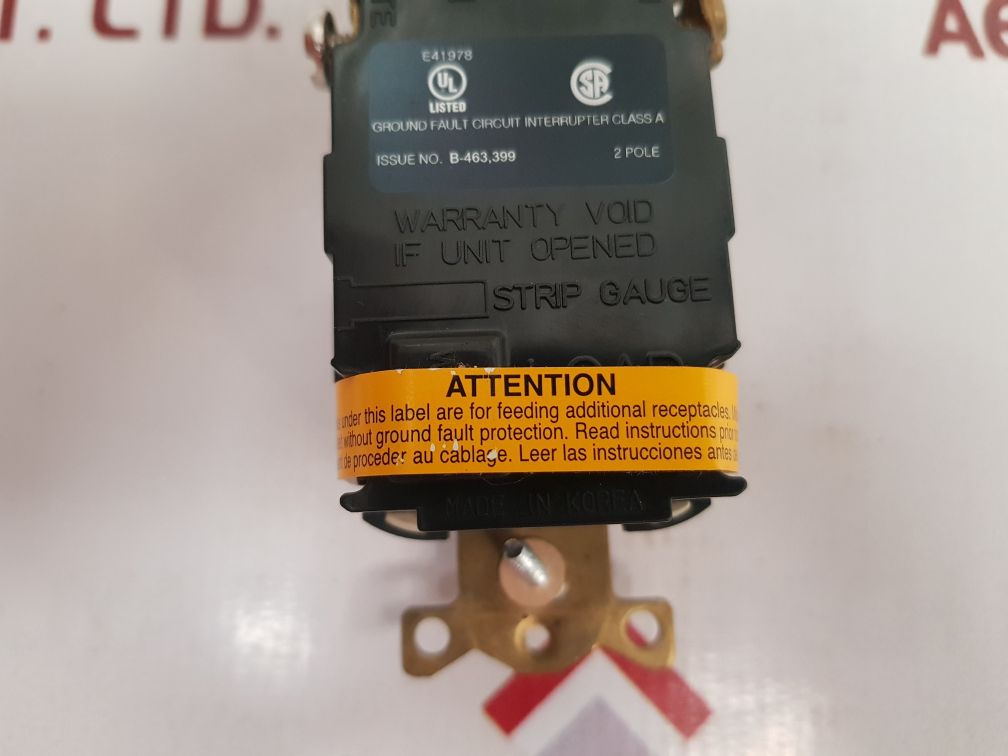 Hubbell Strip Gauge Gfci 20 Amp 