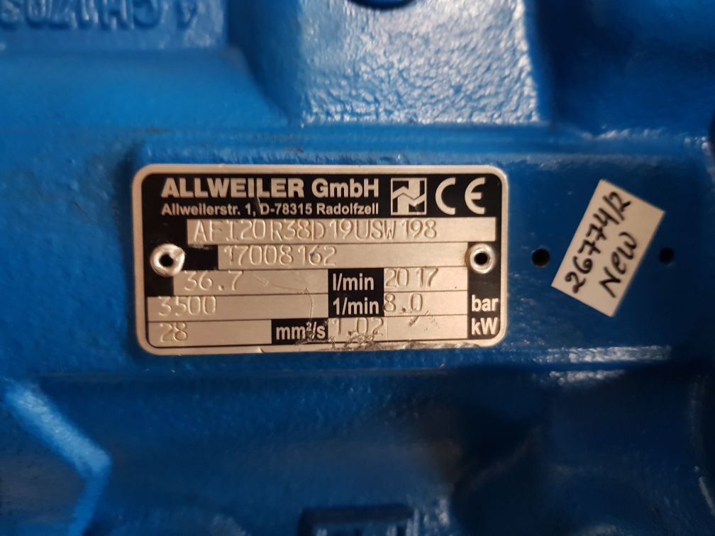 Allweiler afi20r38d19usw198 pump