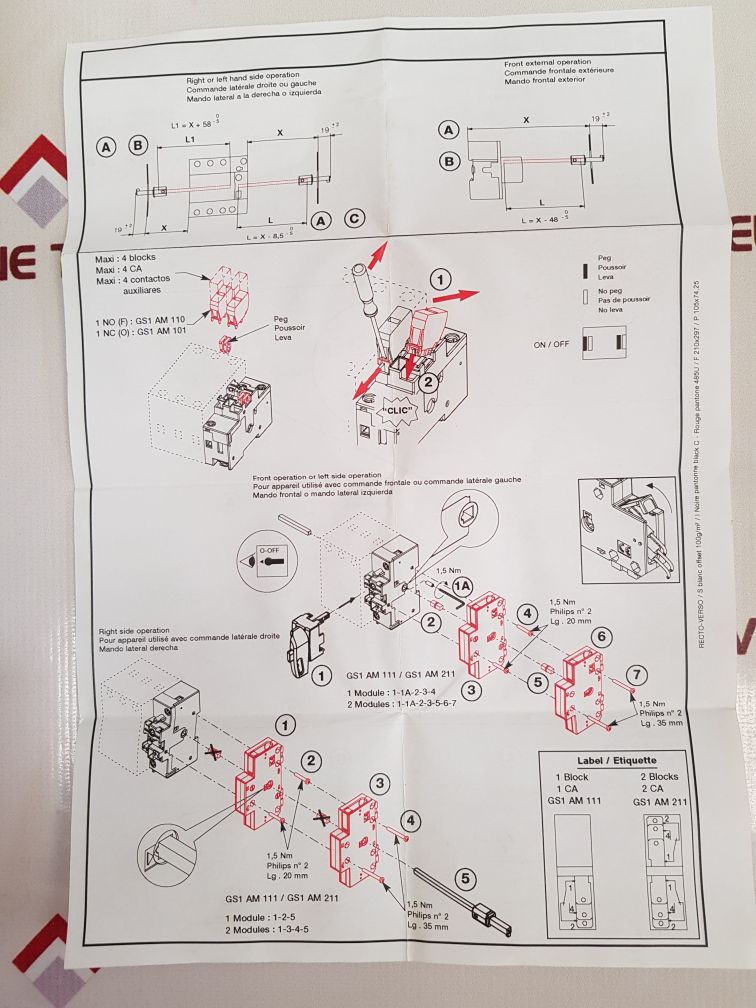 Telemecanique Gs1 Dd3 Disconnector Switch