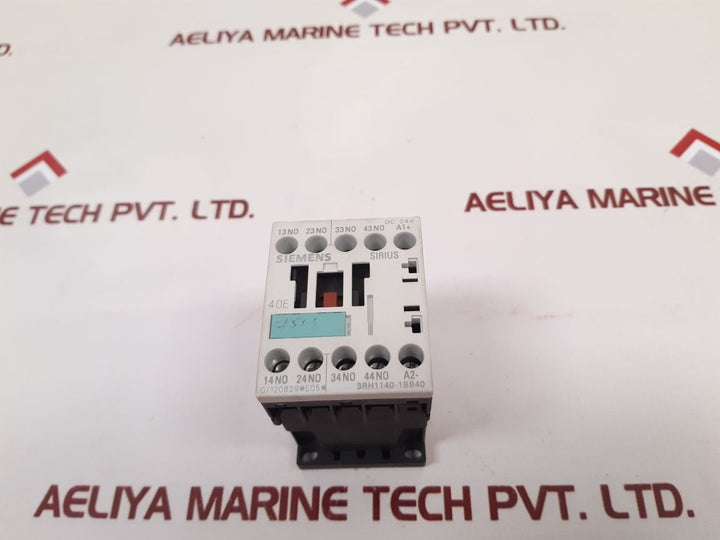 Siemens 3Rh1140-1Bb40 Contactor Relay
