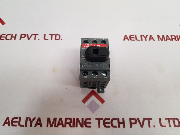 Abb Ot40F3 Disconnect Switch