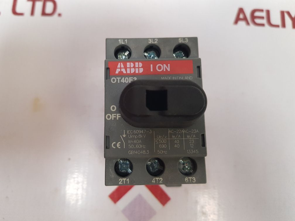 Abb Ot40F3 Disconnect Switch