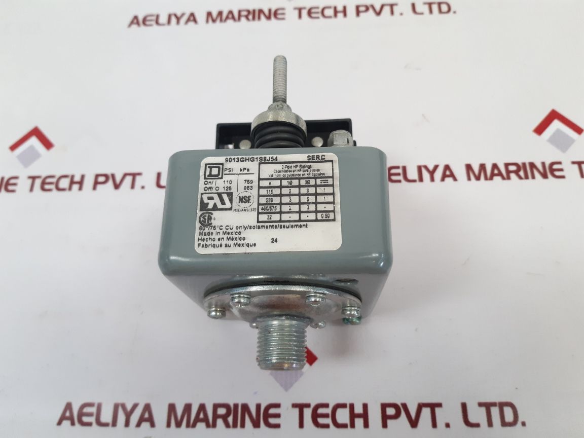 Square D 9013Ghg1S8J54 Pressure Switch
