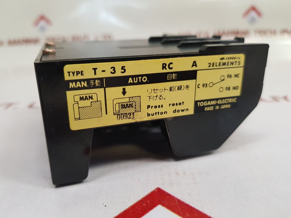 Togami-electric T-35 Thermal Overload Relay