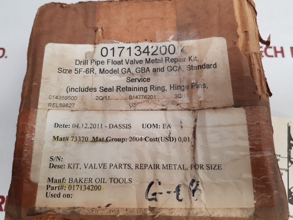 Baker Oil Tools 017134200