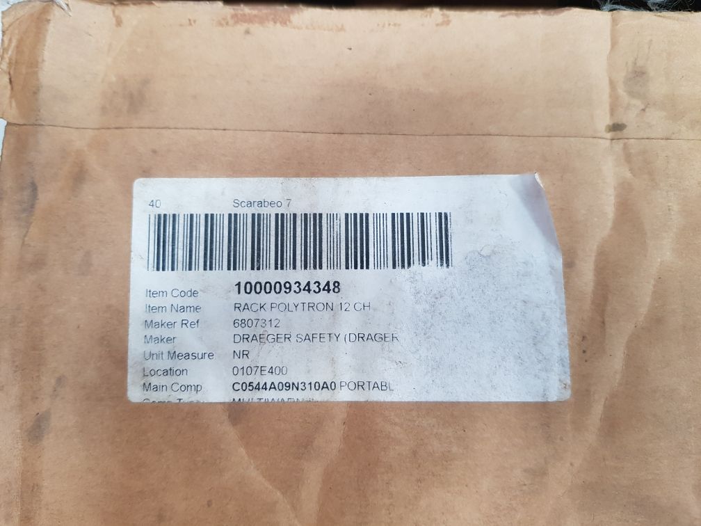 Drager 6807312 Control Panel