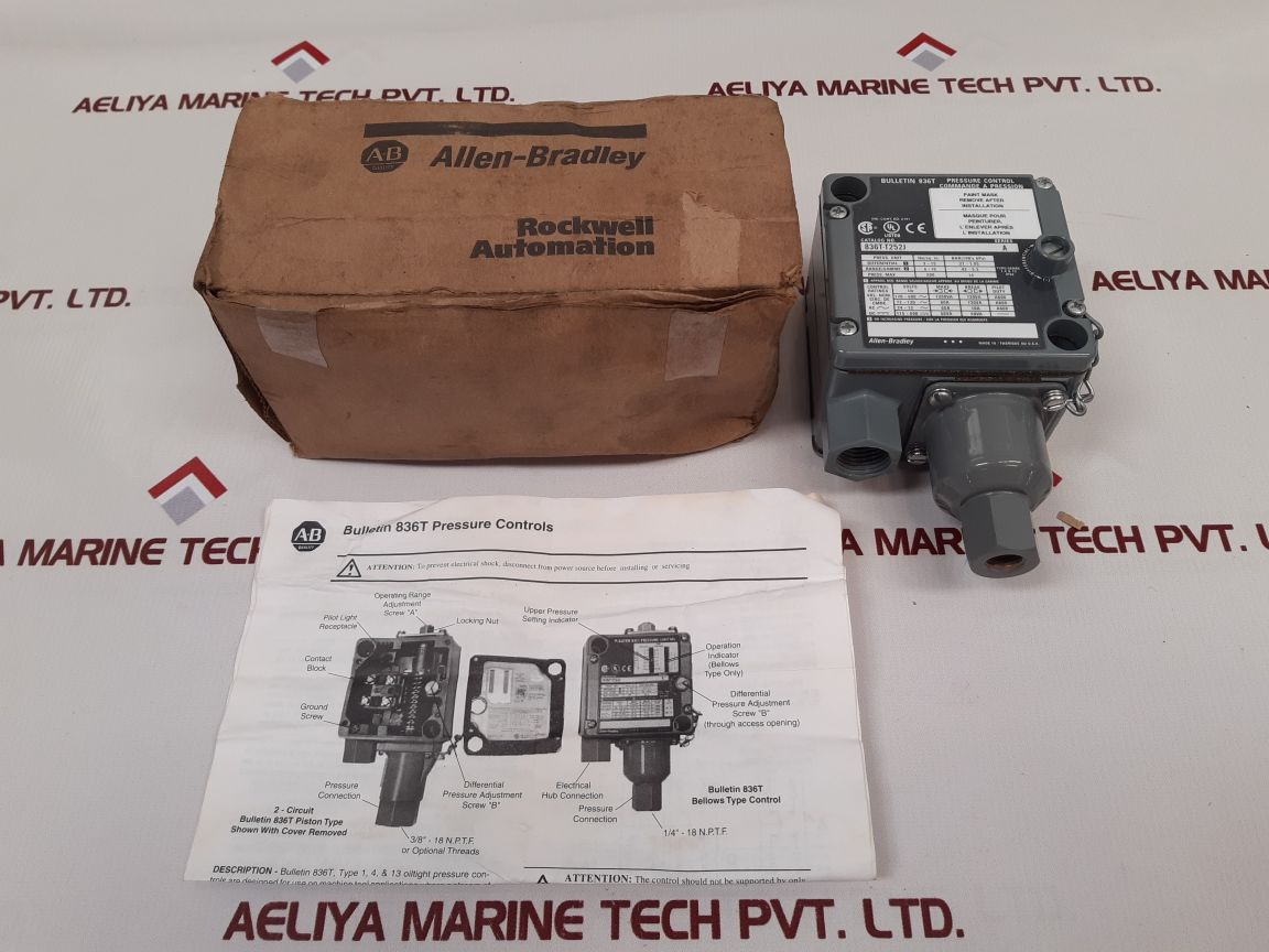 Allen-bradley 836T-t252J Bulletin 836T Pressure Control
