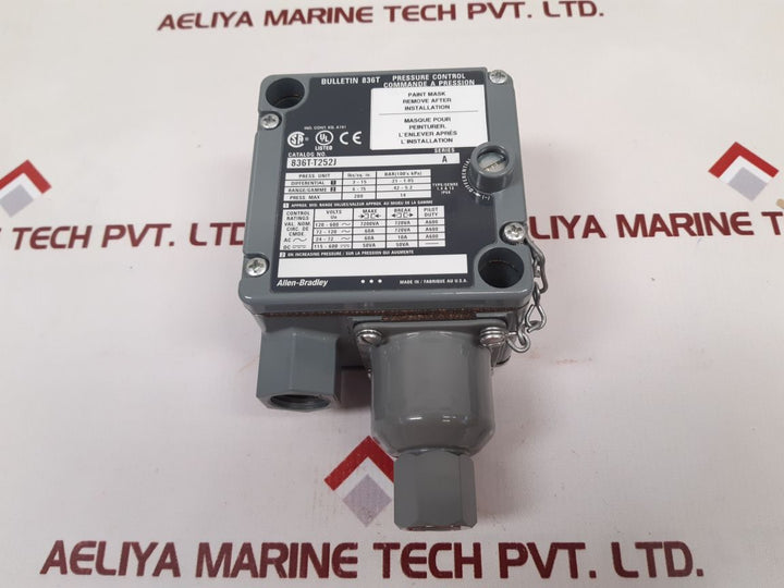 Allen-bradley 836T-t252J Bulletin 836T Pressure Control
