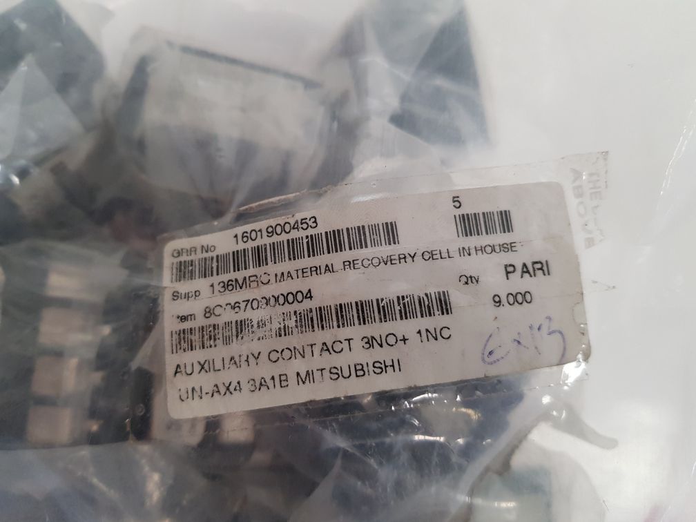 Mitsubishi Un-ax4 Auxiliary Contact Block