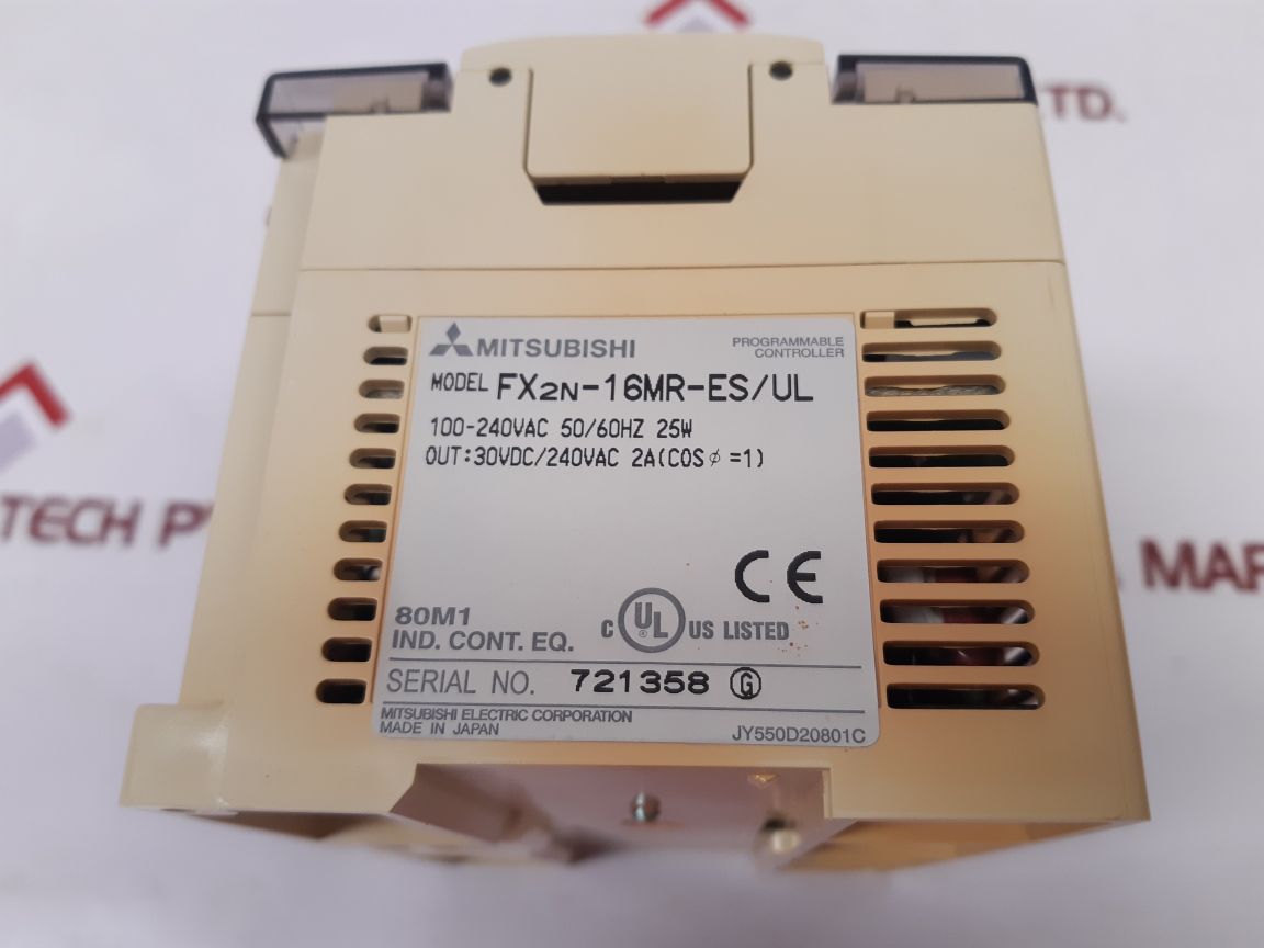 Mitsubishi Fx2N-16Mr-es/Ul Programmable Controller
