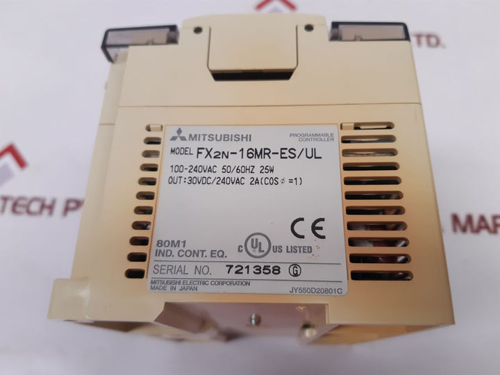 Mitsubishi Fx2N-16Mr-es/Ul Programmable Controller
