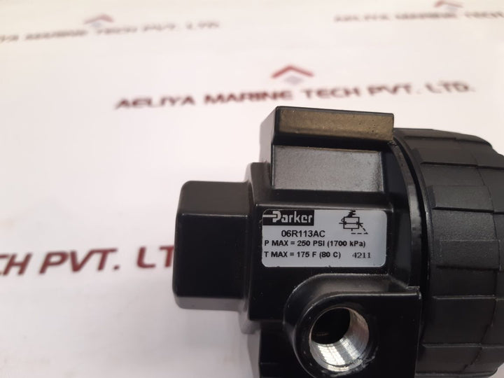 Parker 06R113Ac Pressure Regulator
