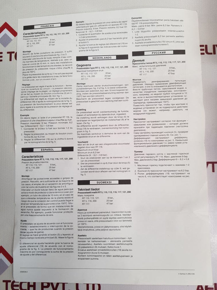 Danfoss 17-5200 Pressure Control