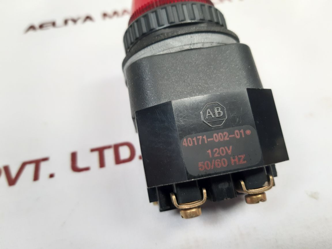 Set Of 2X Allen Bradley 40171-002-01 Red Pilot Light 