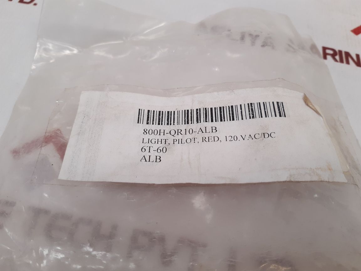 Set Of 2X Allen Bradley 40171-002-01 Red Pilot Light 