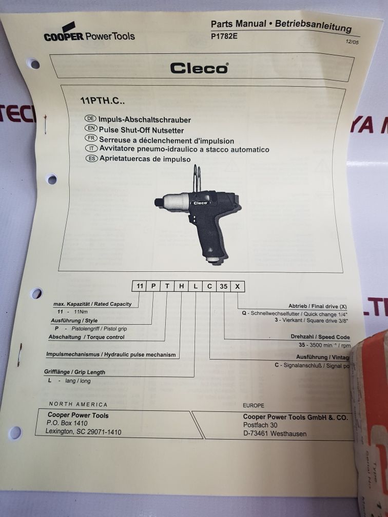 Cleco 11Pthlc35Q Torque Signal Kit Pulse Tools