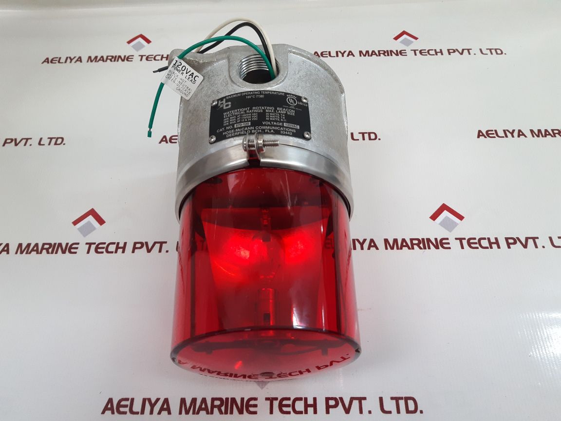 Hose-mccann 870-120 Red Rotating Beacon Light
