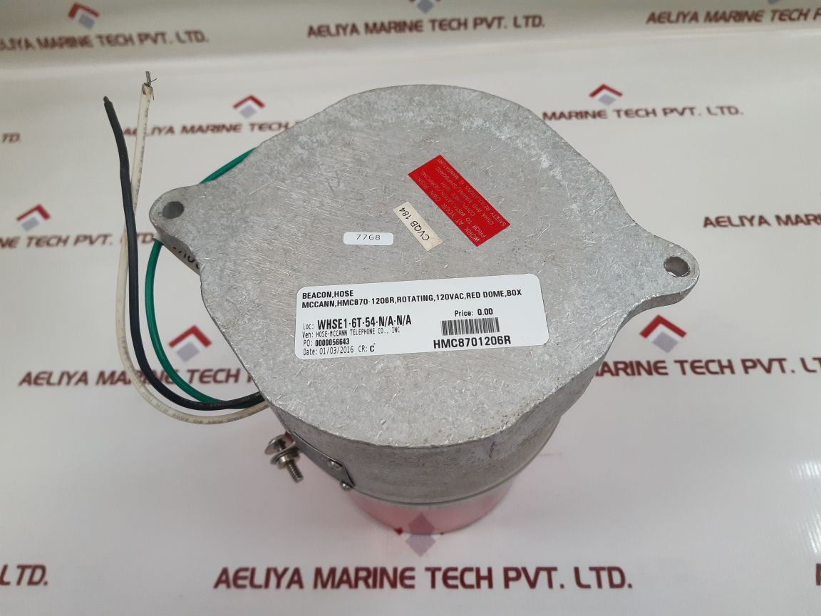 Hose-mccann 870-120 Red Rotating Beacon Light