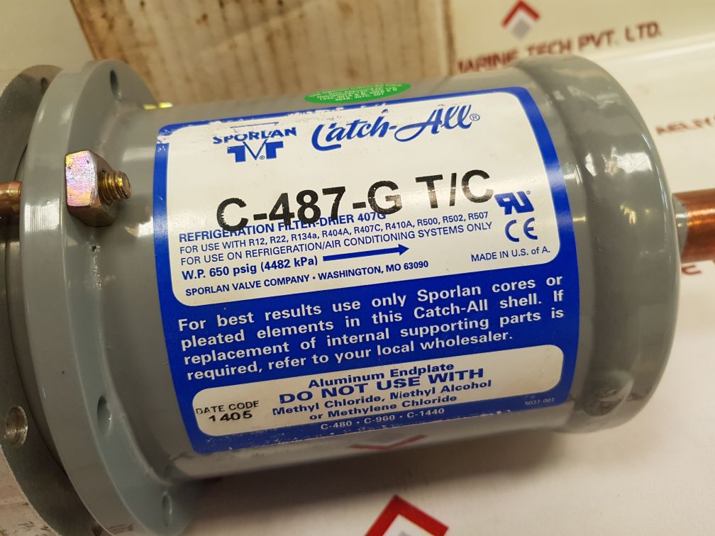 Sporlan C-487-g T/C Filter-drier