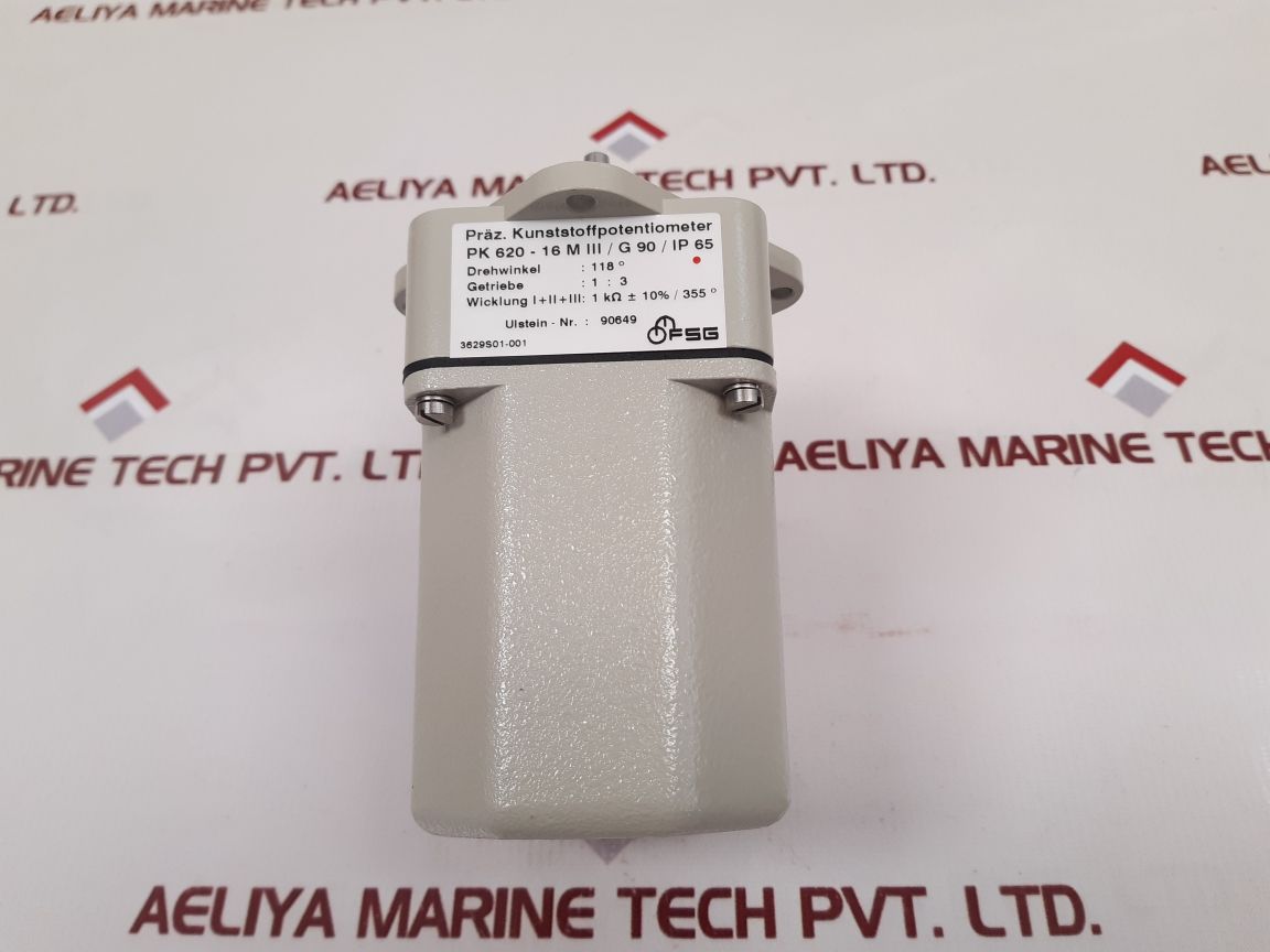 Fsg Pk 620-16 M Iii/G 90/ Ip 65 Potentiometer Rotation Angle: 118°
