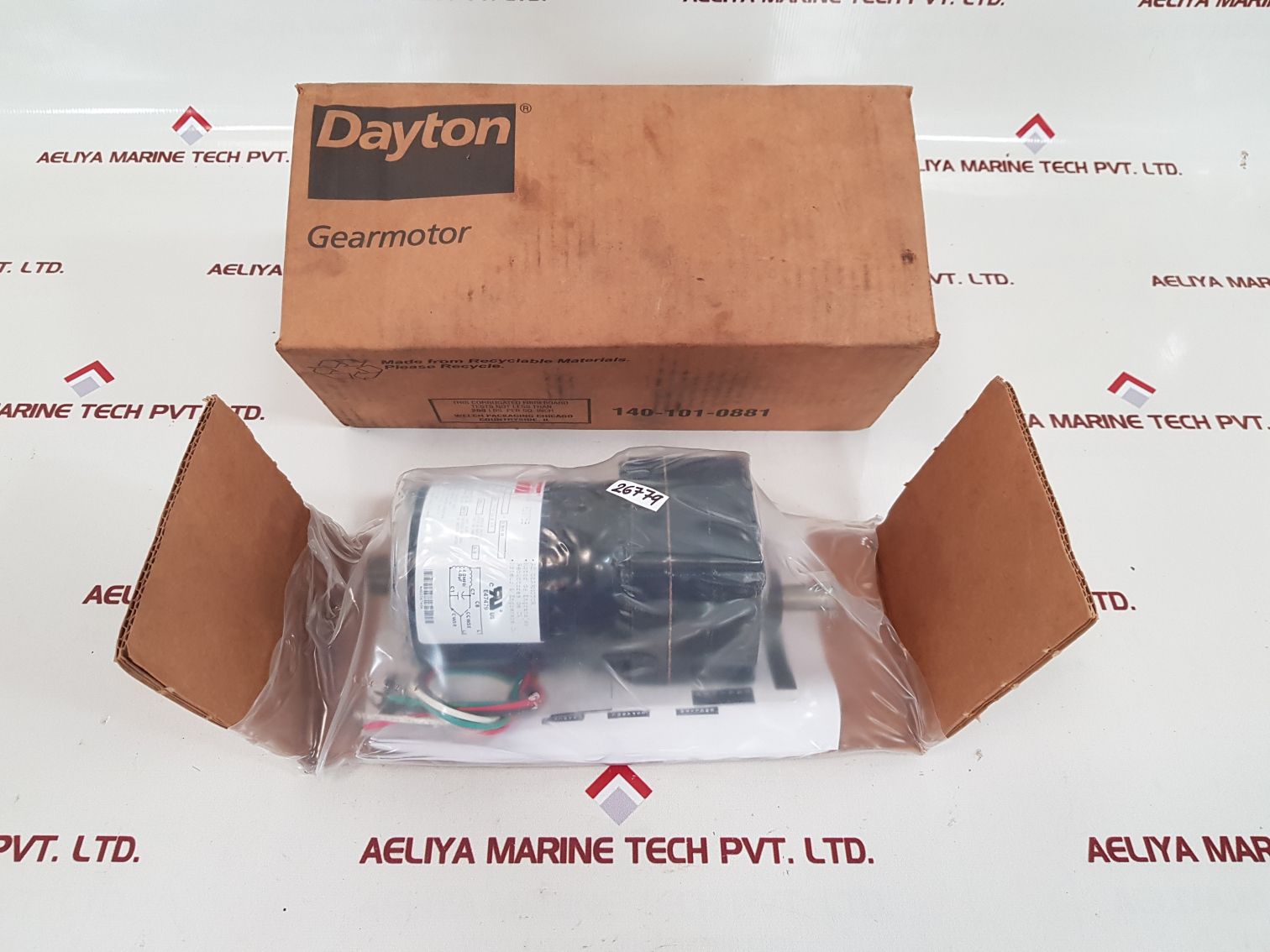 Dayton 6z075b industrial gear motor
