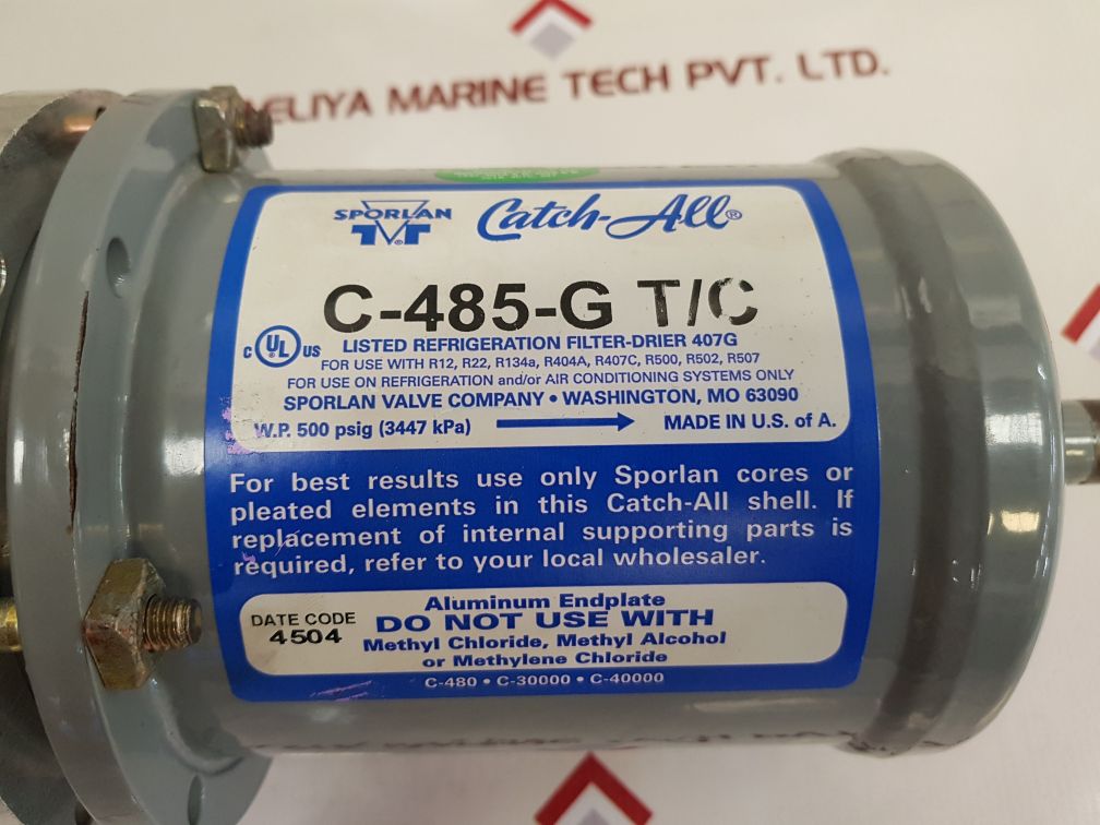 Sporlan Valve C-485-g T/C Filter-drier