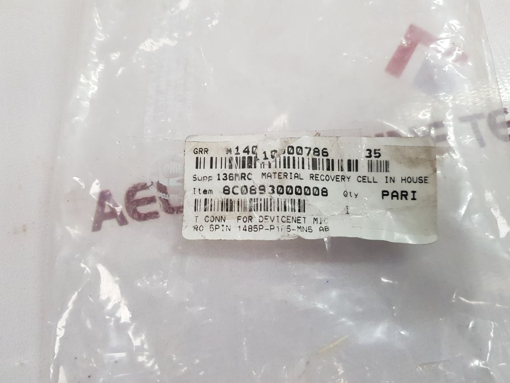 Allen-bradley 1485P-p1R5-mn5 Devicenet T- Port Connector 