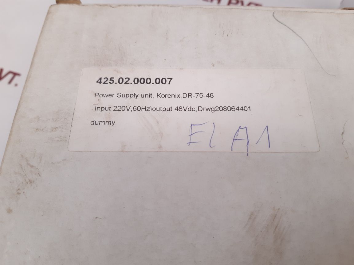 Mean Well Dr-75-48 Power Supply