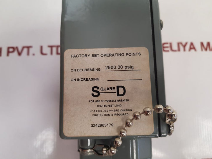 Square D Gcw-3 Industrial Pressure Switch
